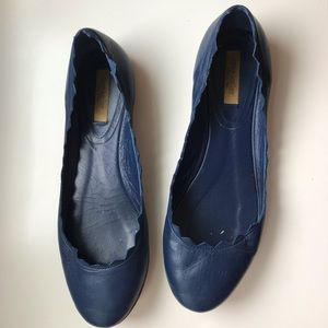 Dee Keller Navy Zig Zag Flats